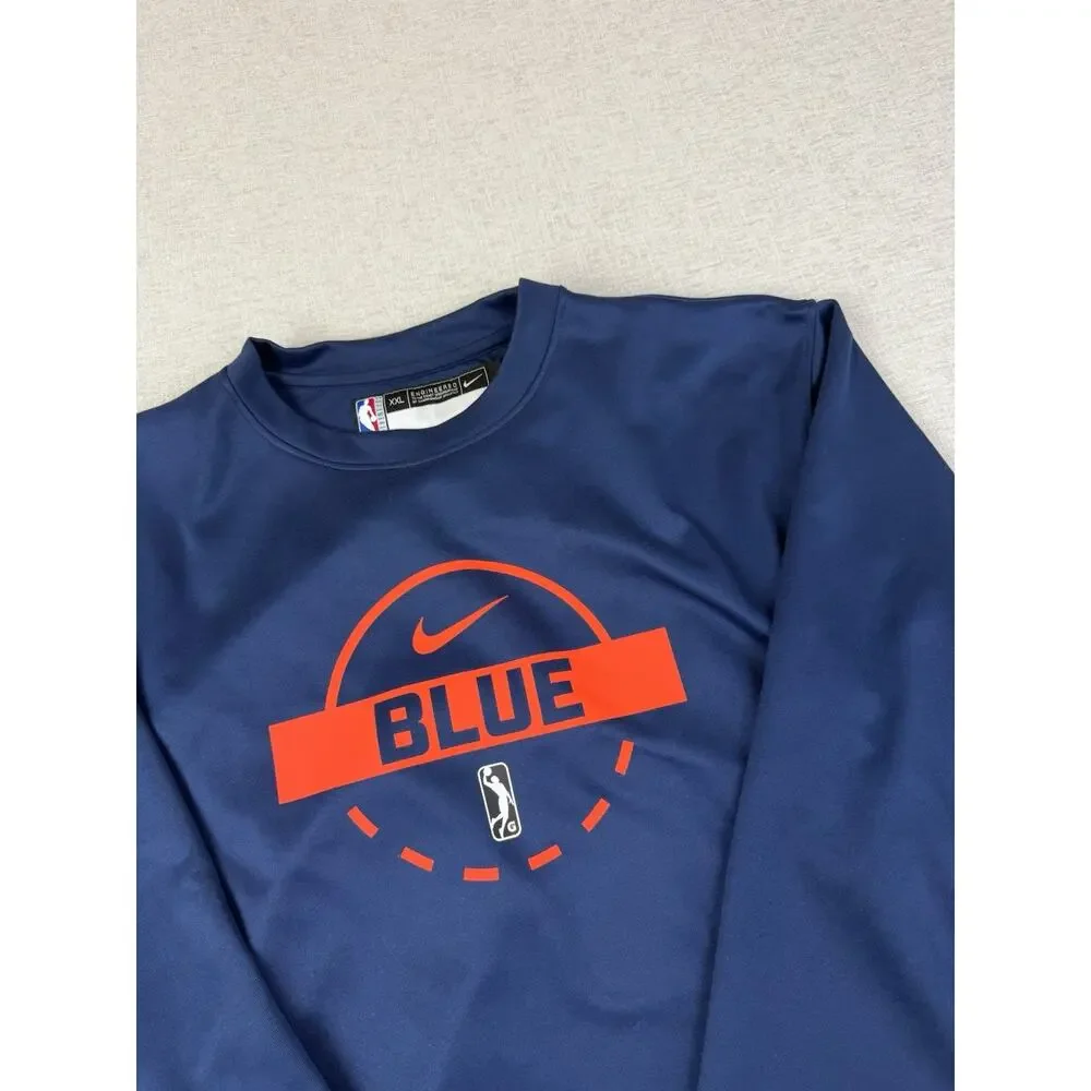 Nike Oklahoma City Blue NBA G League Crewneck Men’s XXL Tall Dri-FIT